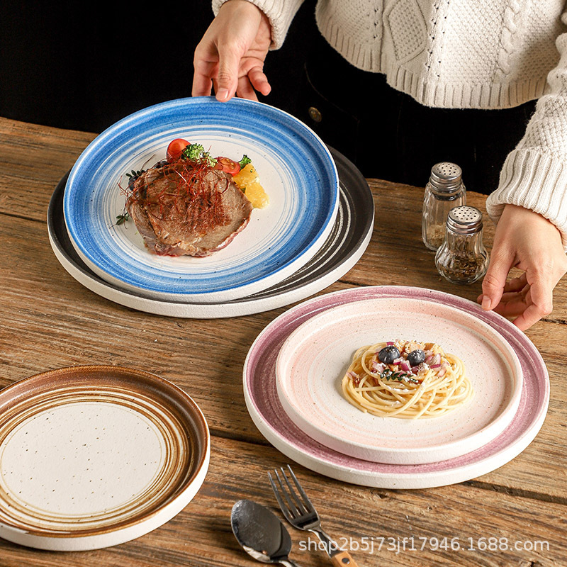 Ceramic Steak Plate Home Nordic Western Food Plate Pasta Plate Salad…