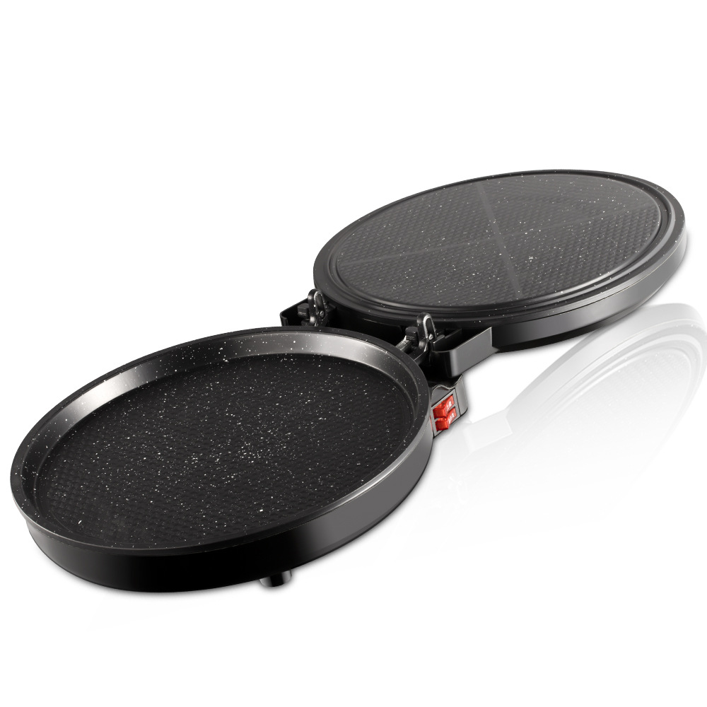 Piastra elettrica per uso domestico, riscaldamento su entrambi i lati, piastra per pancake e crêpe, più profonda e più grande_voghion.com