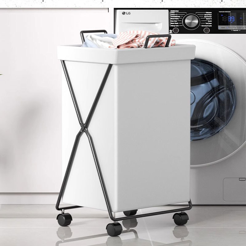 Dirty Clothes Basket Household Dirty Clothes Storage Basket Bathroom Waterproof Laundry Basket with Lid for Clothes Foldableable Dirty Clothes Basket