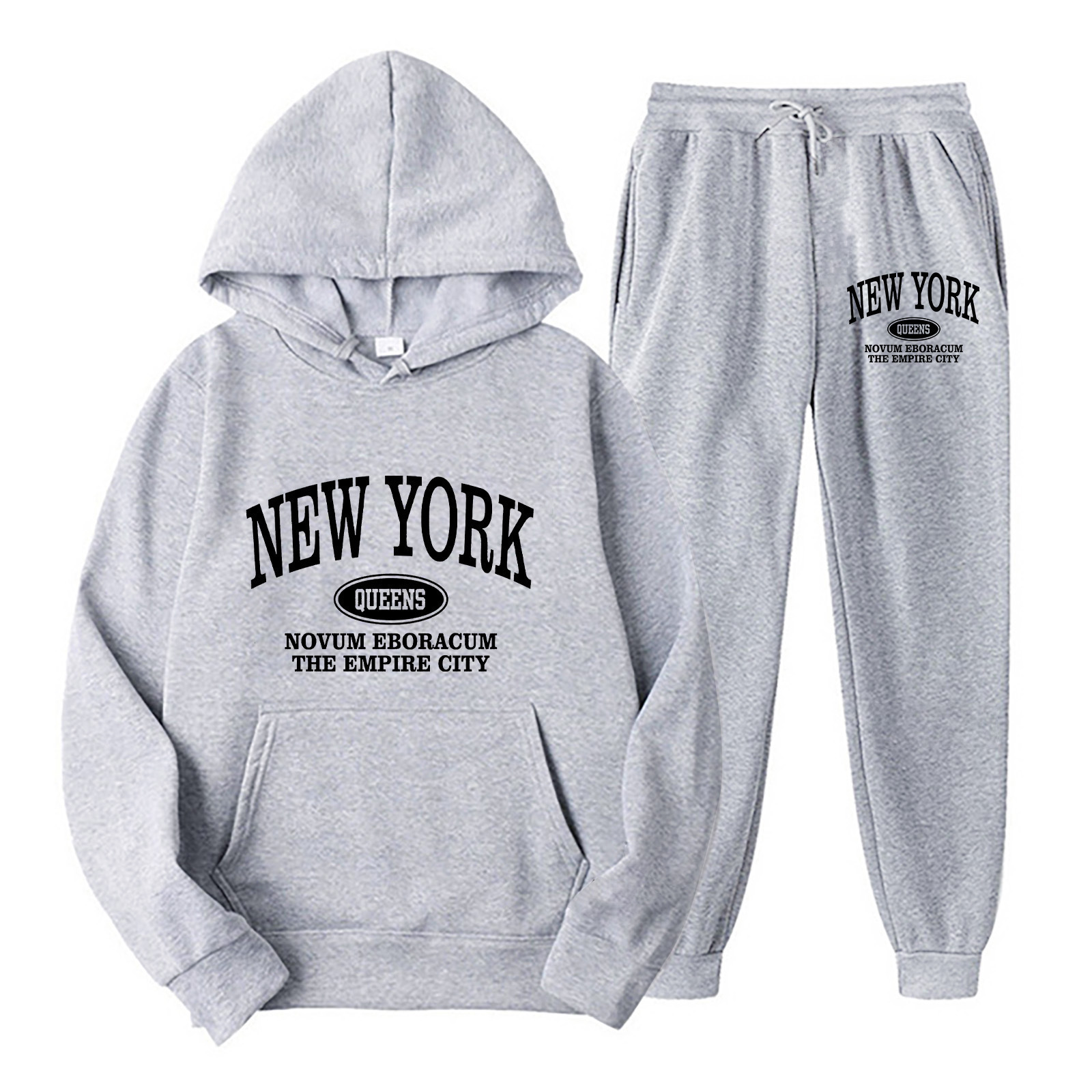 Herren Kapuzenpullover Und Jogginghose Set Sport Freizeit Outfit_voghion.com