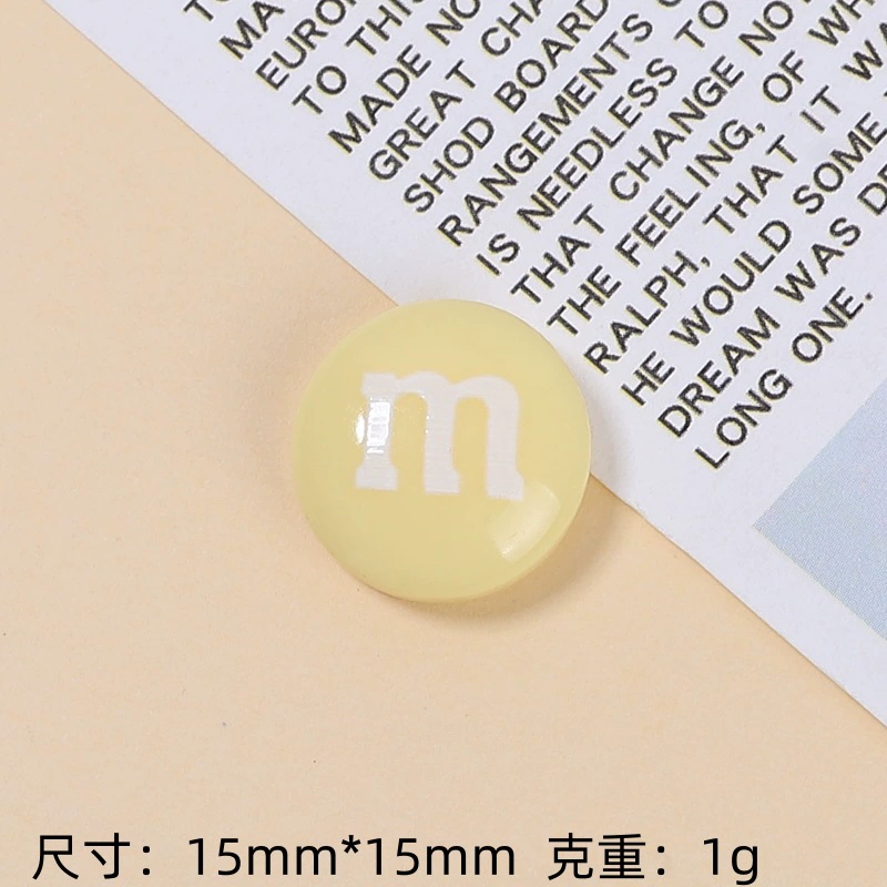 [Wholesale of Xigo Factory] Handmade DIY simulation creamy rubber drops resin accessories classic M beans