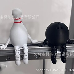 クロスボーダーDesk Buddyボウリングバレーボールラグビー像可动ジョイントデスクトップ仲间