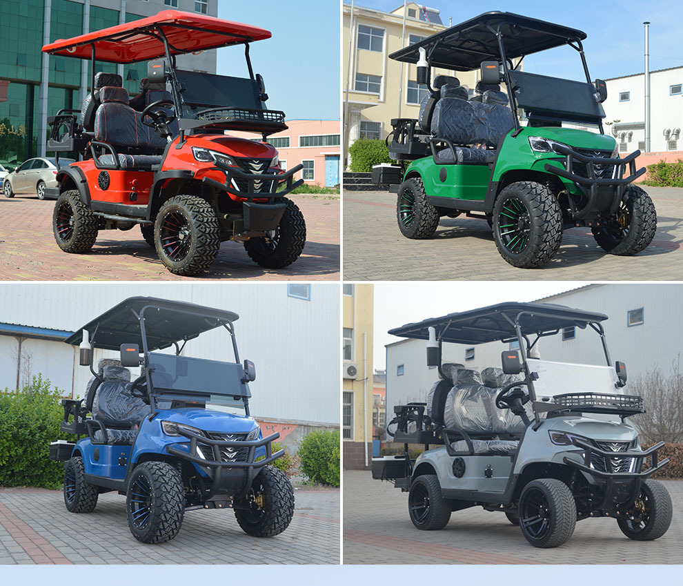 Electric Four-Wheel Golf Cart 2-4 Seats Scenic Area Tourist Reception 120Km Off-Road Patrol Car Scenic Area Sightseeing Car