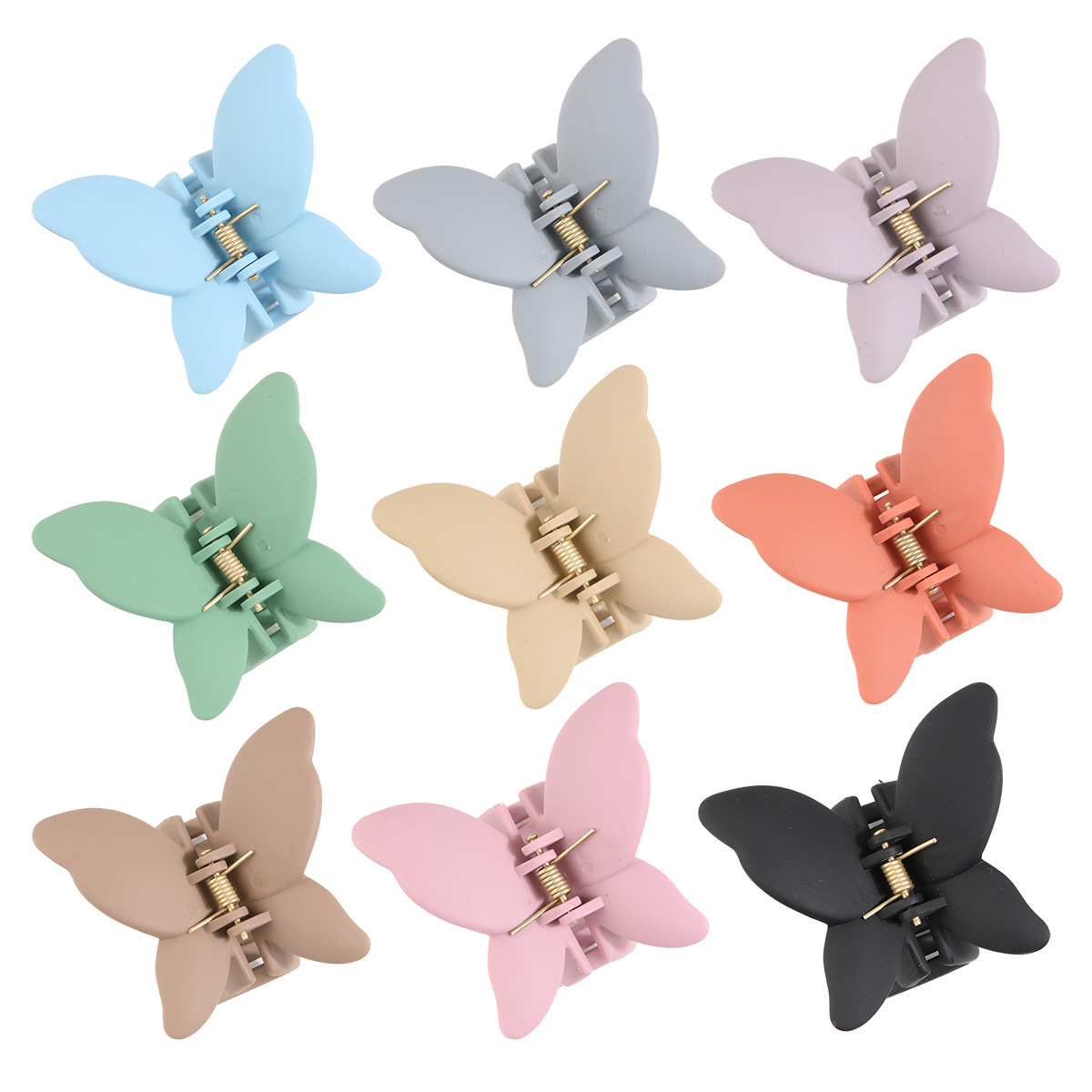 Simple Style Butterfly Abs Plastic Stoving Varnish Hair Claws 1 Piece display picture 3