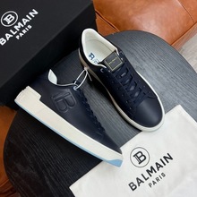 巴尔2024夏季男鞋百搭平底舒适一脚蹬男鞋真皮透气休闲运动鞋子