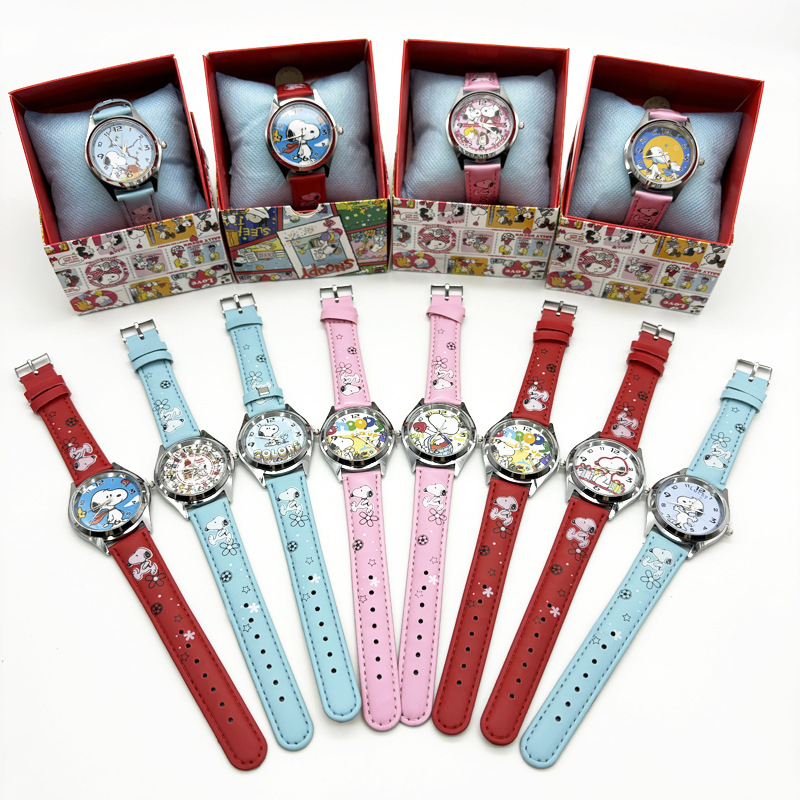 Children's Cartoon Watch Boxed Student Pointer Watch Boy and Girl Pointer Gift Box Birthday Gift Electronic Watch Blind Box