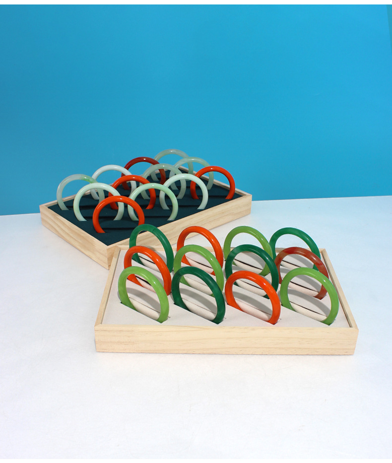 Fashion New Solid Wood Bracelet jewelry display box wholesale