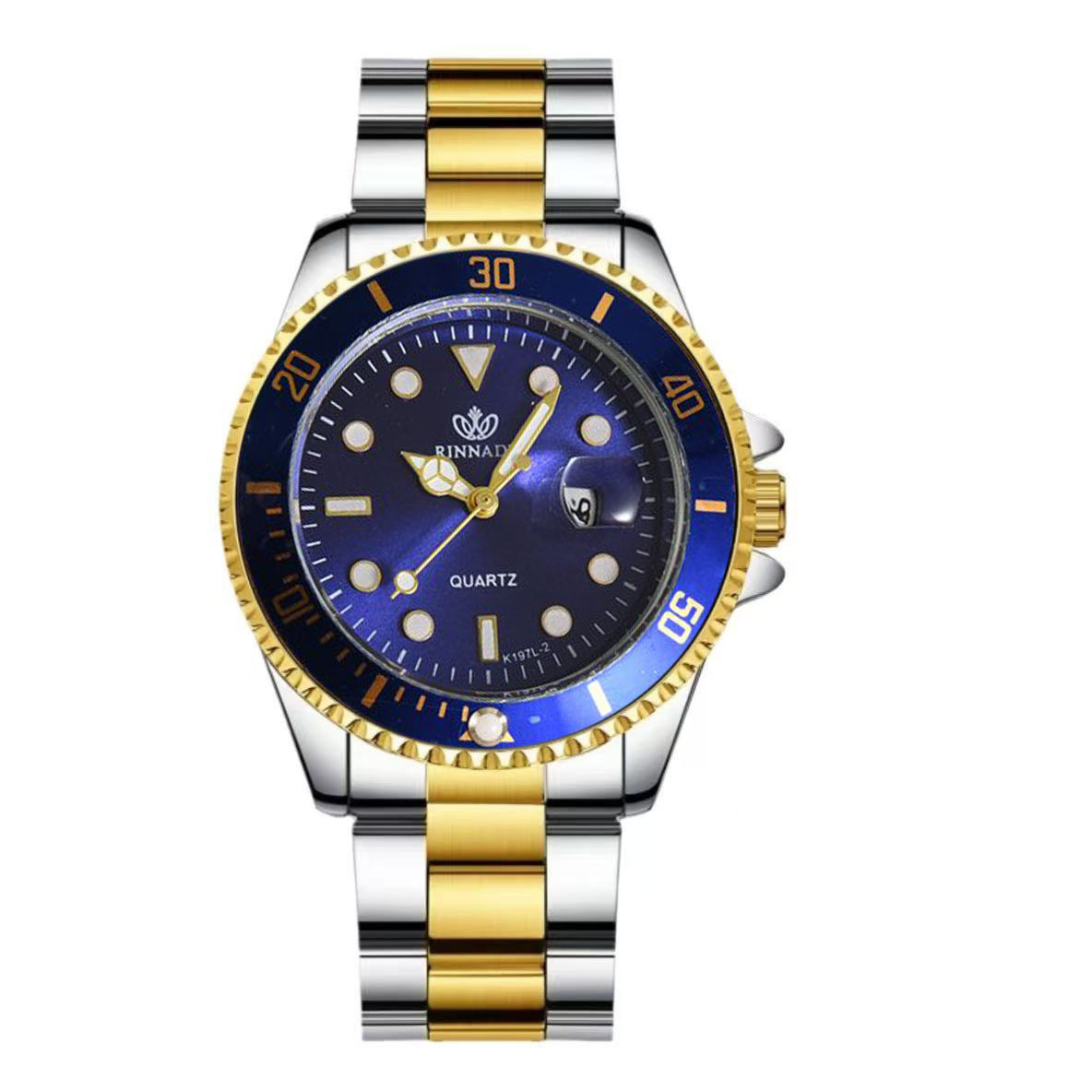 Green Ghost Black Ghost Water Ghost Series Relojes impermeables de moda Pareja Cinturón de acero Reloj automático no mecánico para hombres y mujeres del mismo estilo