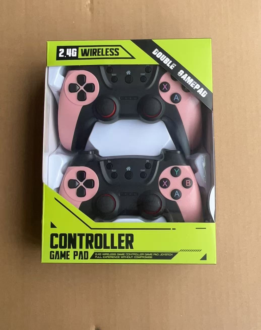 Fabricante suministro directo 2.4g inalámbrico controlador de juegos doble doble Android TV controlador de juegos multifuncional