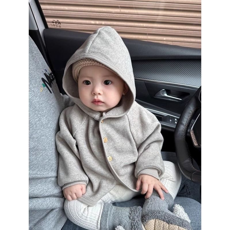 코트 봄과 가을  이른 가을 옷 서양식 캐주얼  후드 아웃 카디건 가을