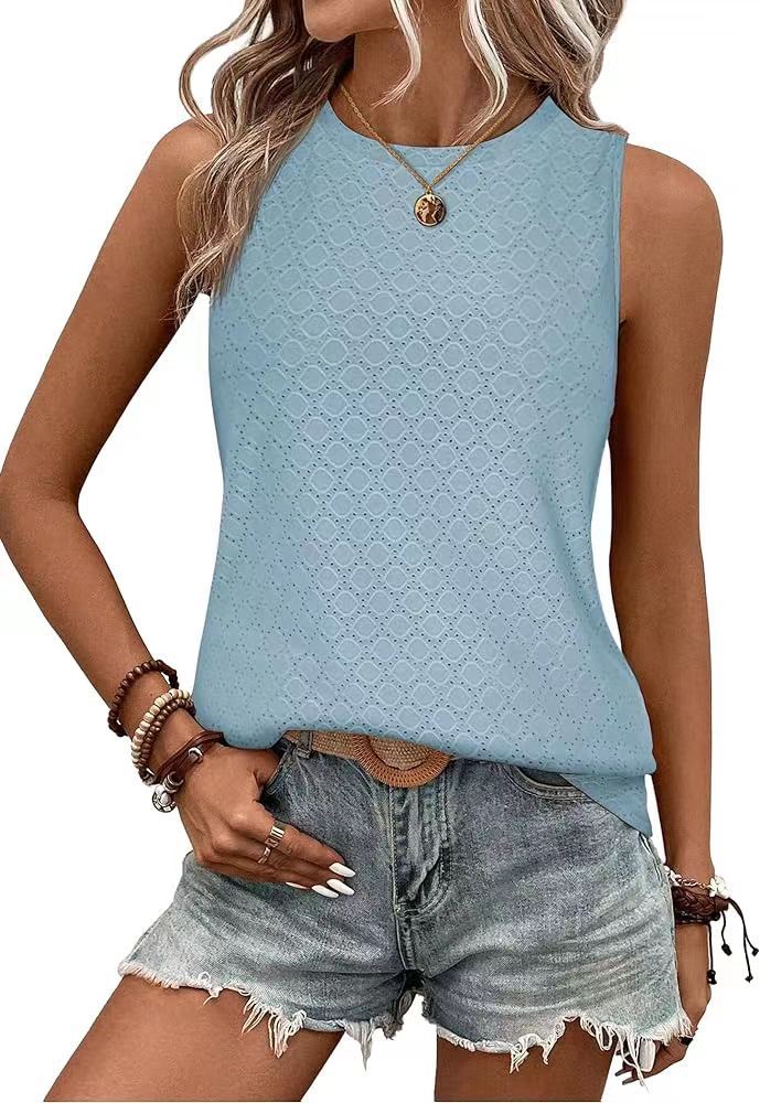 Women's Round Neck T-shirt For Spring And Summer Casual Wear_voghion.com