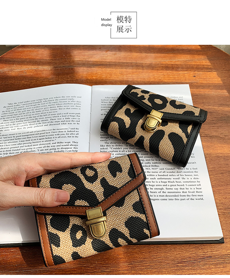 2021 wallet long buckle trifold leather bag Korean version of multicard clutch walletpicture56
