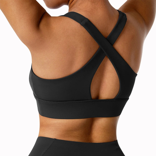 European and American waist training sports bra for women fixed chest pad beautiful back high intensity fitness large size bra foreign trade agent OK16 