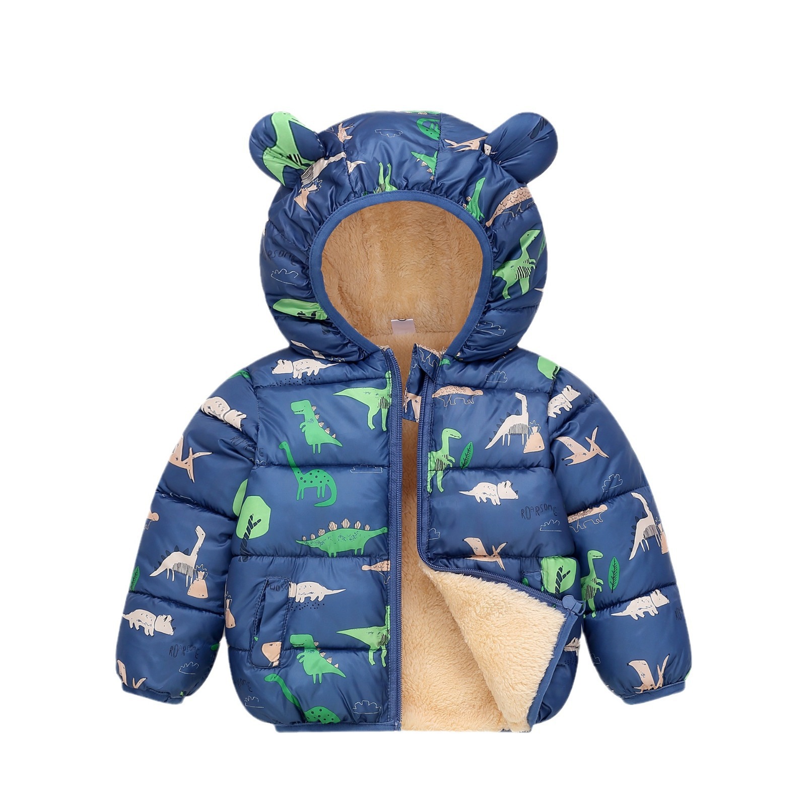 Capa de algodón de pluma para niños, nuevo tipo de chaqueta de algodón con capuchón ligero para niños y niñas, chaqueta de algodón para niños pequeños.