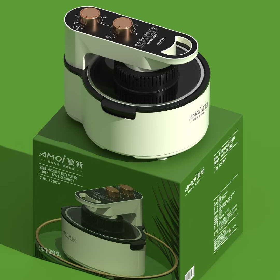 Xia Xin 8007 Multifunctional Ring Visual Air Fryer 7L Multifunctional Baking Electric Fryer Business Gift Wholesale