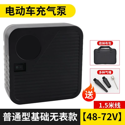 air pump 48V60V72 tricycle | Hava nasosu - ordinary-basic-model-without-watch-48-72v-15m-wires-various-air-nozzles-storage-cloth-bag