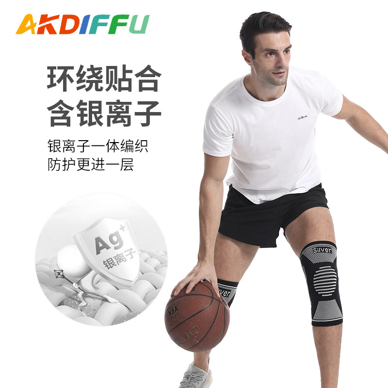 Nuevo desodorante transpirable rodilleras fibra de plata iones de plata deportes rodilleras running montañismo rodilleras deportes equipo de protección