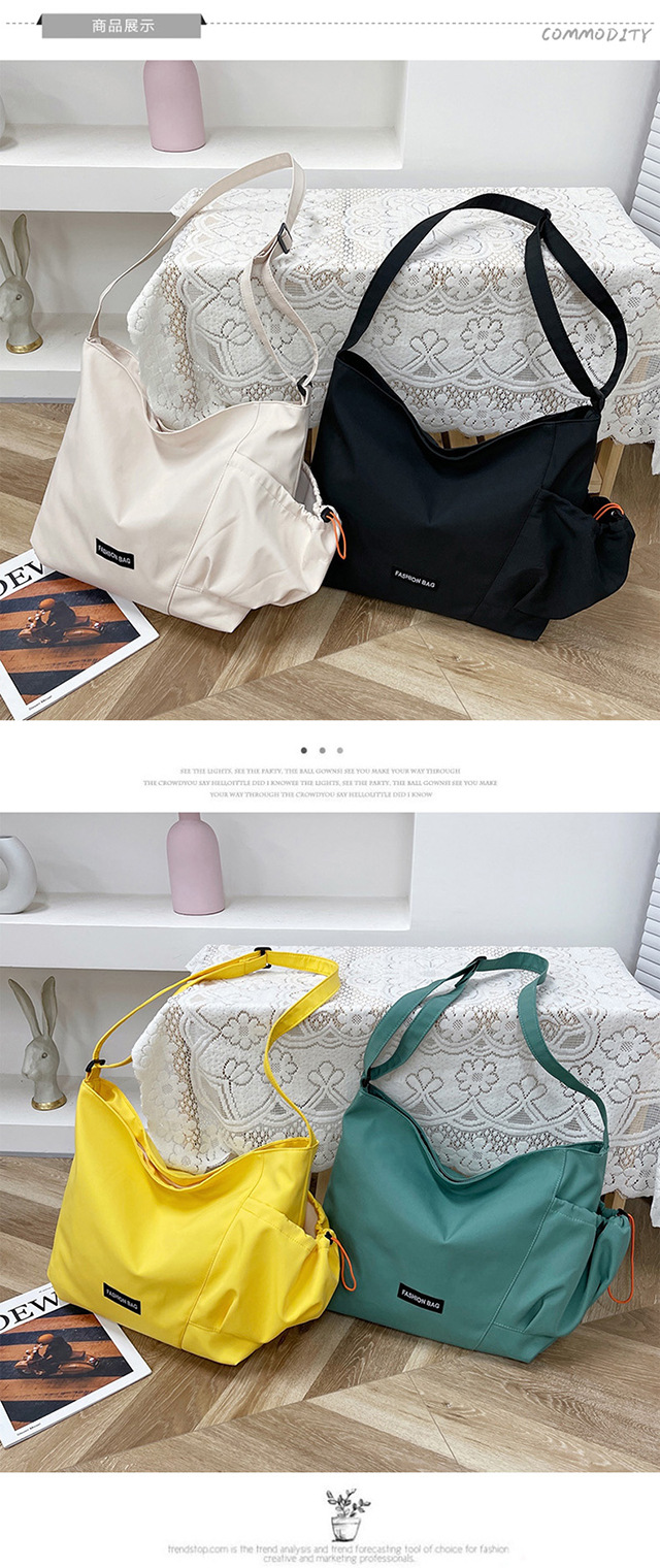Korean-style canvas bag crossbody bag, women's backpack, simple and versatile, new trendy class bag, large-capacity student single-shoulder crossbody bag undefined