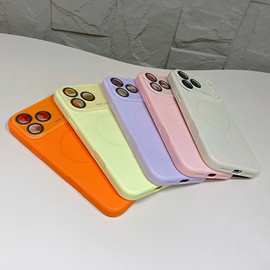 适用苹果17promax手机壳iphone17大视窗液态硅胶磁吸16简约15pro