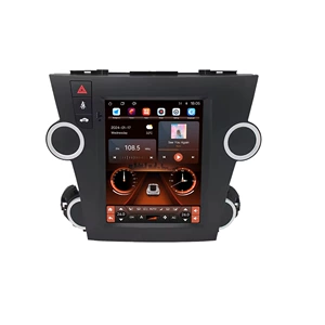 Vertical Screen Highlander 2009-2014 Car Audio and Video Car GPS Large Screen Car Intelligent Integrated