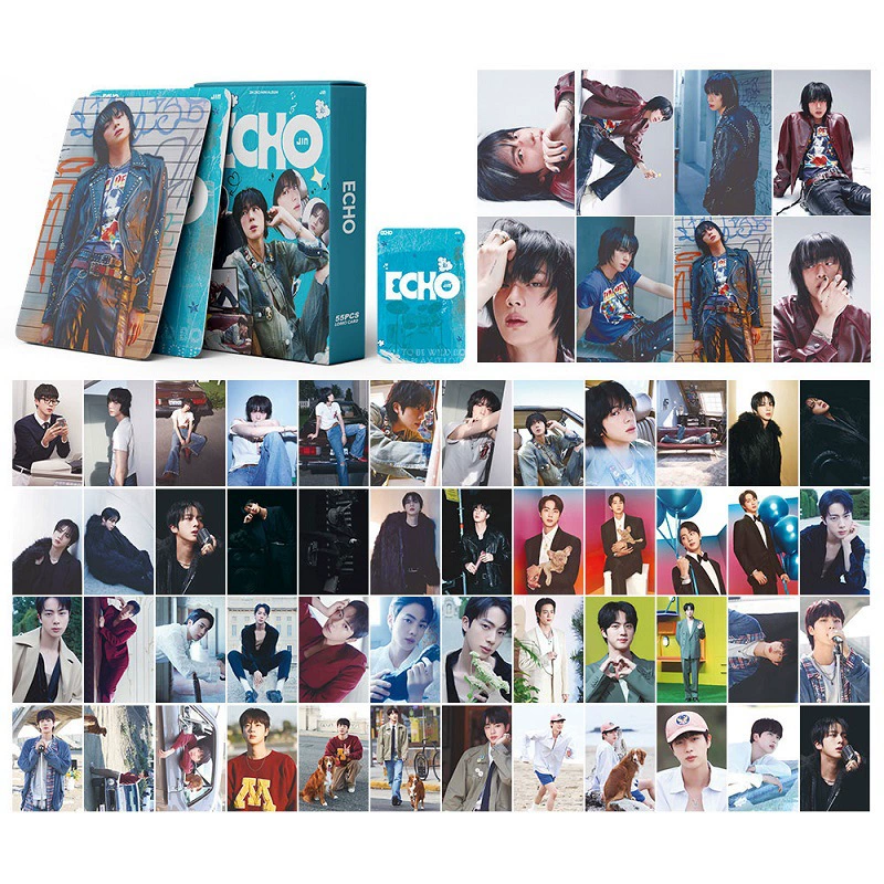 55 фотографий Kpop LOMO карточек 防弹专辑小卡 55 штук облигаций поддержки JK маленькие карточки с фото Дженны
