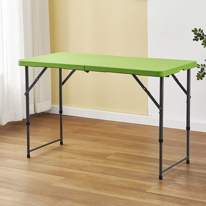 Mesa plegable para hacer un picnic al aire libre de altura, plástico simple para el hogar, mesa de estudio portátil simple, mesa de almacenamiento moderna y silla