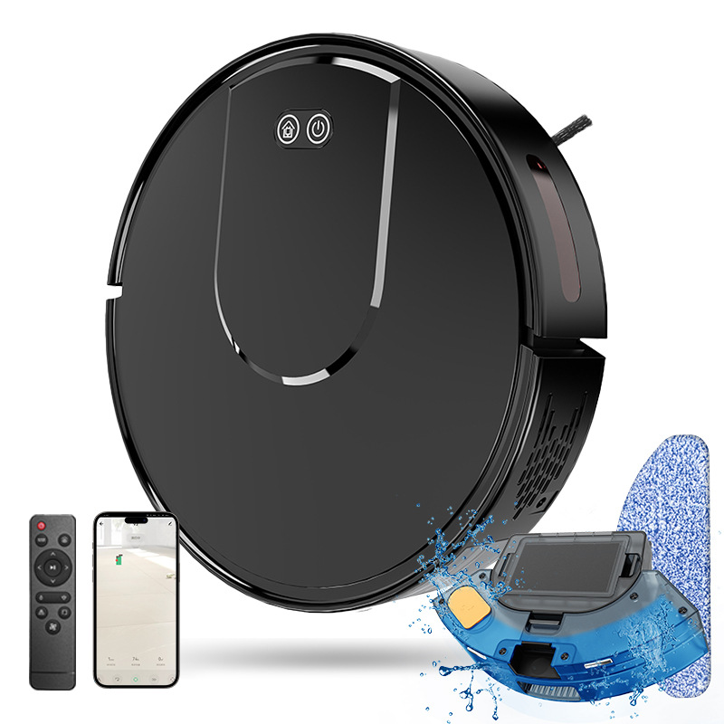 Cross-Border Sweeping Robot Fully Automatic Charging Three-In-One New Product Mobile App Electronically Controlled Water Tank Source Manufacturer