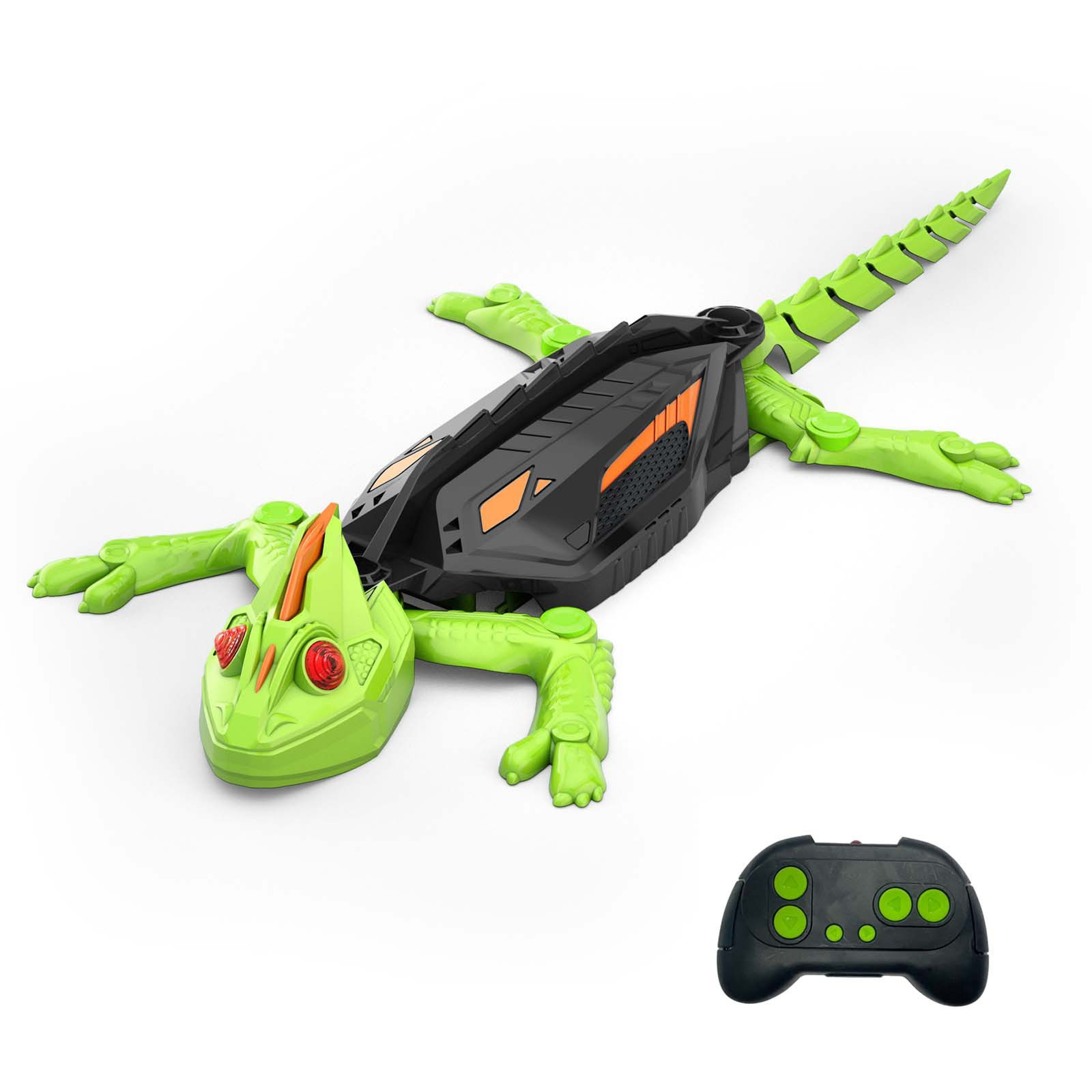 Explosiones transfronterizas de control remoto eléctrico infantil simulación de lagarto trepar pared juguetes reptiles novedad juguetes divertidos