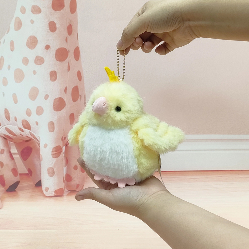 Cute Bird Series Plush Toys Parrot Tree Hole Accessories Ornaments Titmouse Healing Animal Gifts Children's Toys