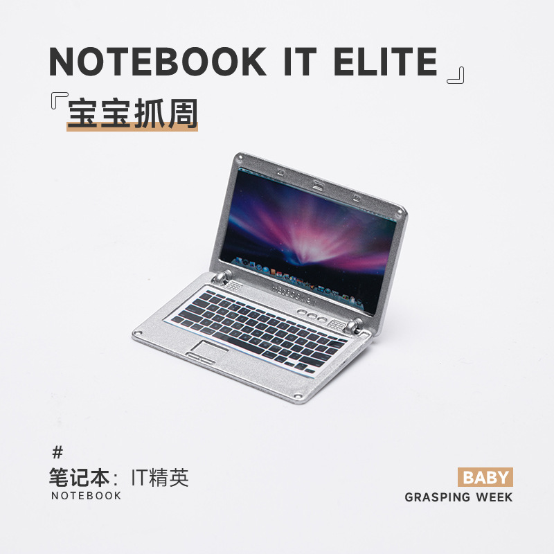 Cumpleaños para bebés con un conjunto de artículos individuales de adquisición de la semana. Juegos de cumpleaños de tres caracteres modernos.