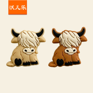 New Silicone animal cow beads cartoon cute teething DIY toys baby teether toys can be formulated