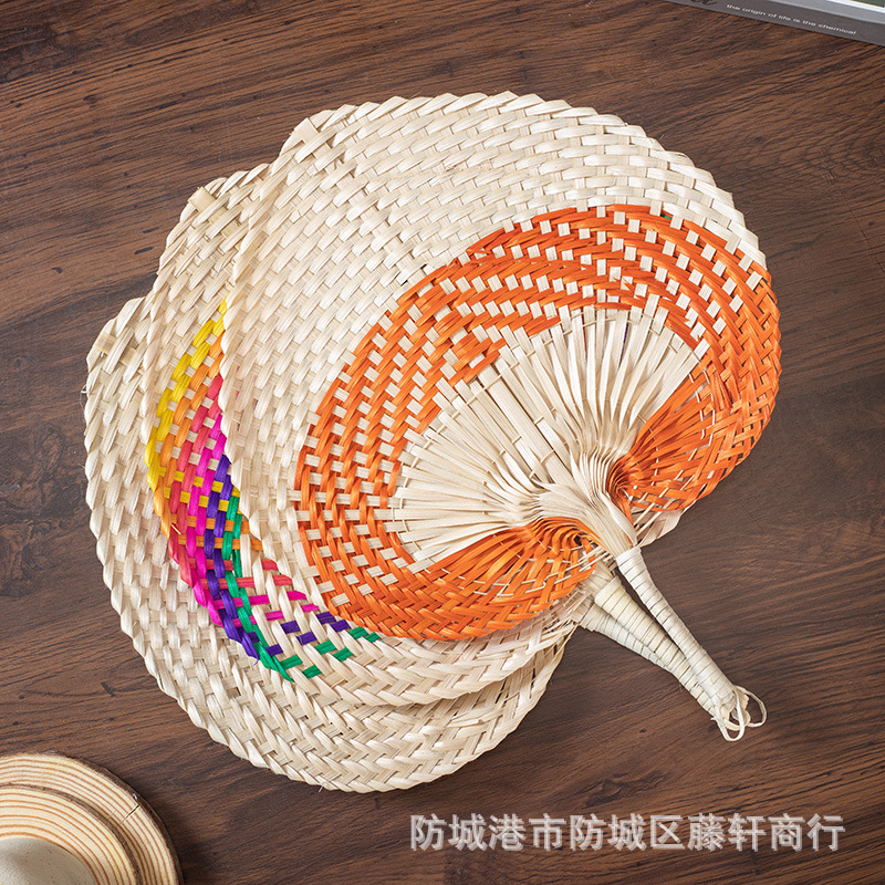 Bamboo fan, large fan, lightweight, strong wind, hand-held fan, baby fan, traditional classic handmade, household summer