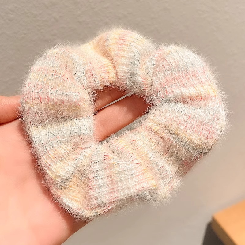 Anillo para el cabello del intestino grueso Mori Cuerda para el cabello de la cola de caballo femenina Albóndigas de sentido avanzado Cuerda para la cabeza Apuntar la cabeza Flor para el cabello Almohos elásticos Almohos para el cabello