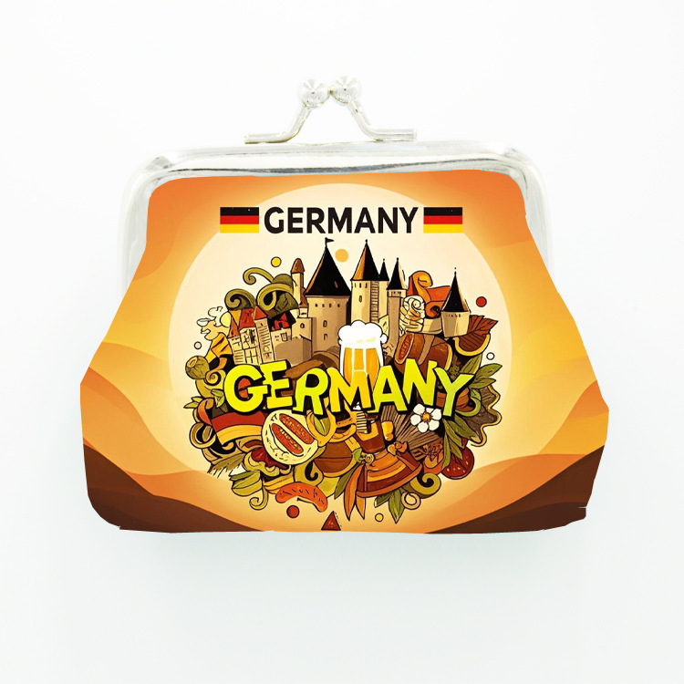ドイツ GERMANY 観光土産バックル子供用小銭入れレディースジュエリーイヤホン口紅コイン財布