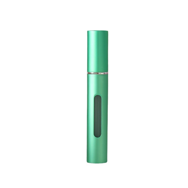 8ml铝制开窗喷雾瓶玻璃内胆子香水瓶 可视窗口底部直充平头分装瓶|undefined