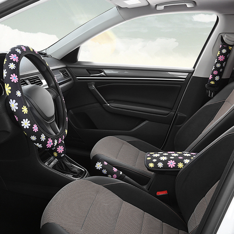 Cubierta protectora del hombro del coche cubierta del engranaje cubierta del freno de mano combinación de almohadilla de la caja del apoyabrazos Amazon transfronterizo e-commerce FBA ventas directas de la fábrica