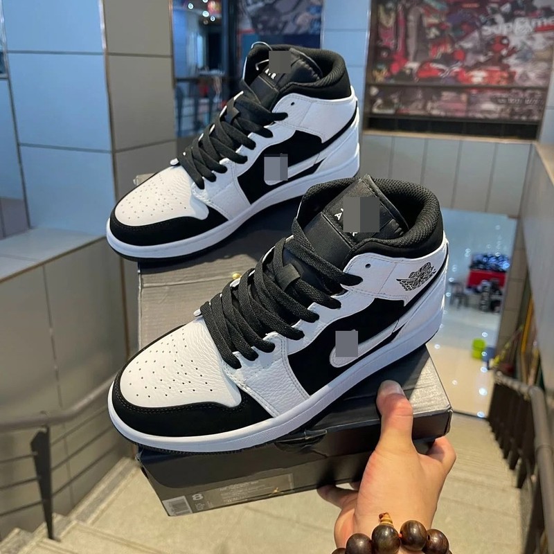 莆田靴 aj1 バスケットボールシューズハイトップ本革高品質第一層牛革紳士靴婦人靴スポーツカジュアルシューズ|undefined