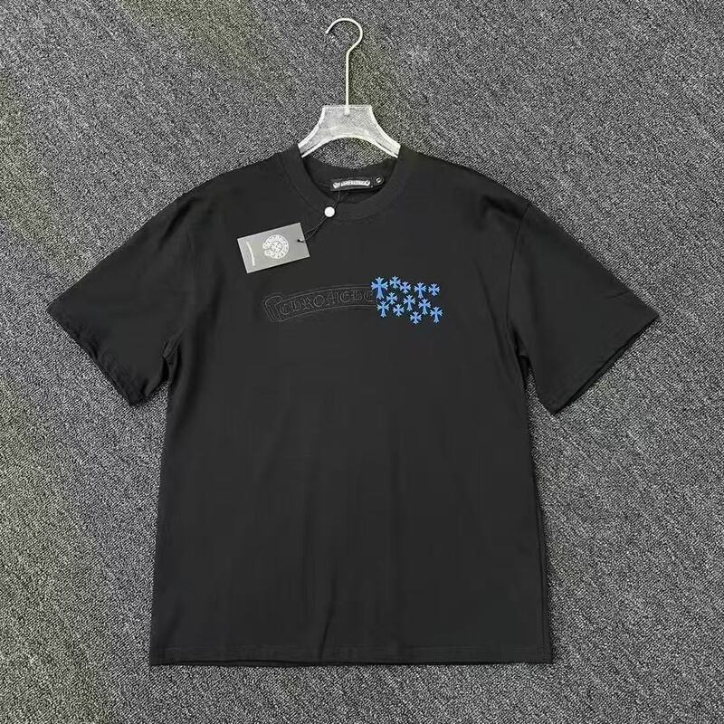 2026 Summer Luxury Short Sleeve T-Shirt for Men, Couple's Slim Fit Trendy Top, Casual Round Neck Trendy Brand Shirt