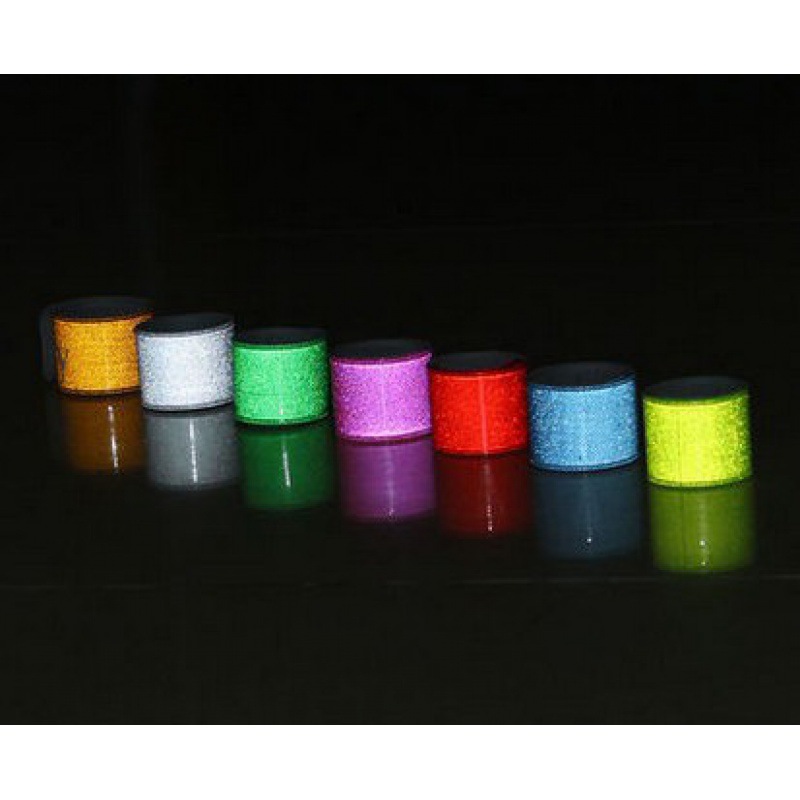 Selección estricta fábrica en stock correa reflectante correa de muñeca anillo de presión reflectante pulsera reflectante tira de advertencia deportiva 13,5g