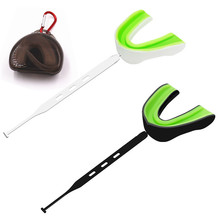 拳击运动护齿牙套橄榄球曲棍球冰球配带挂绳