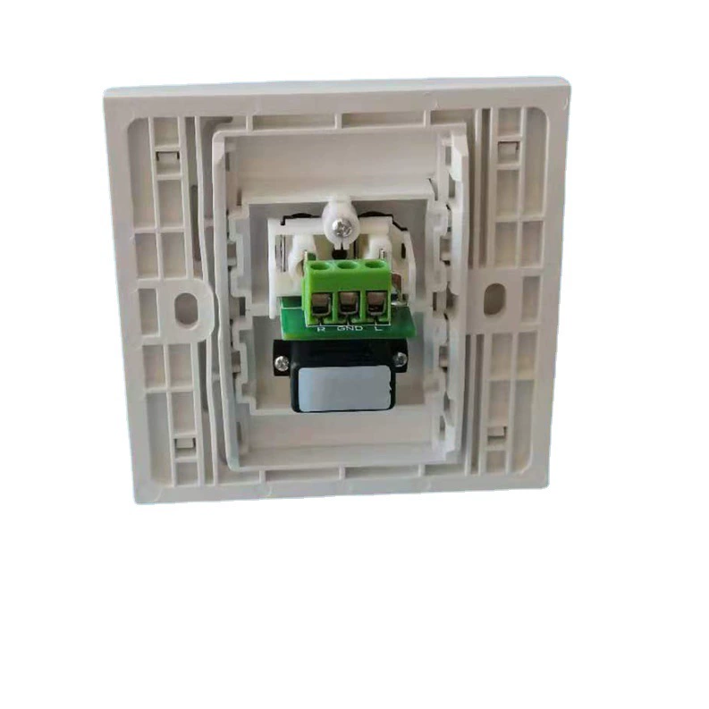 Type 86 two -bit with 128 HDMI free welding red white lotus audio module multimedia wall socket panel