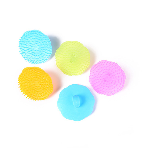 Candy color shampoo and massage head brush, pet dog and cat bathing, shampoo and brush supplies for adults and children