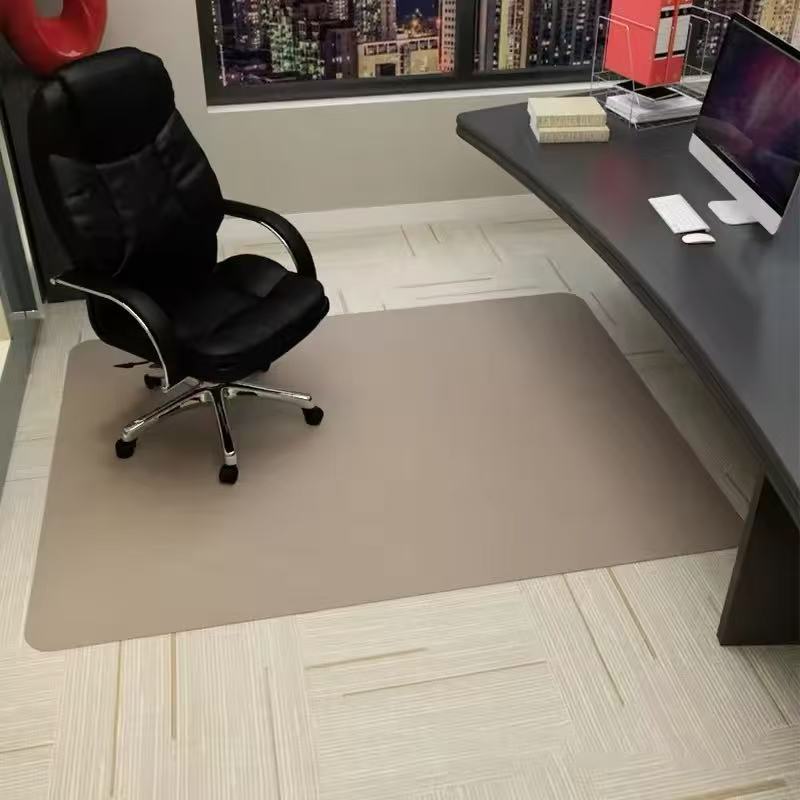 Desk Floor Mat, Office Chair Mat, Swivel Chair Mat, Gaming Chair Foot Mat, Wooden Floor Protection Mat, Crystal Velvet Anti-Slip Floor Mat