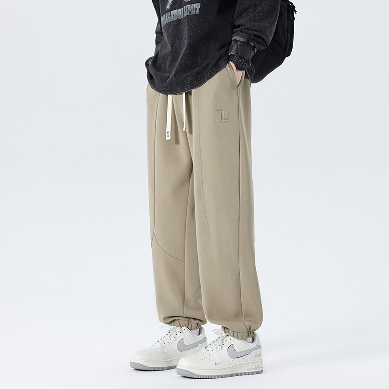 plus size Men's Pants Spring and Autumn New American Style Trendy Brand Leg-legged Pants Winter Heavy Loose Casual Sports Pants