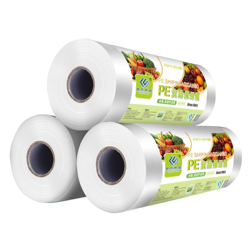 Large Roll Plastic Wrap pe Food Grade Household Economical High Temperature Resistant Kitchen Special Face Mask Beauty Salon Commercial