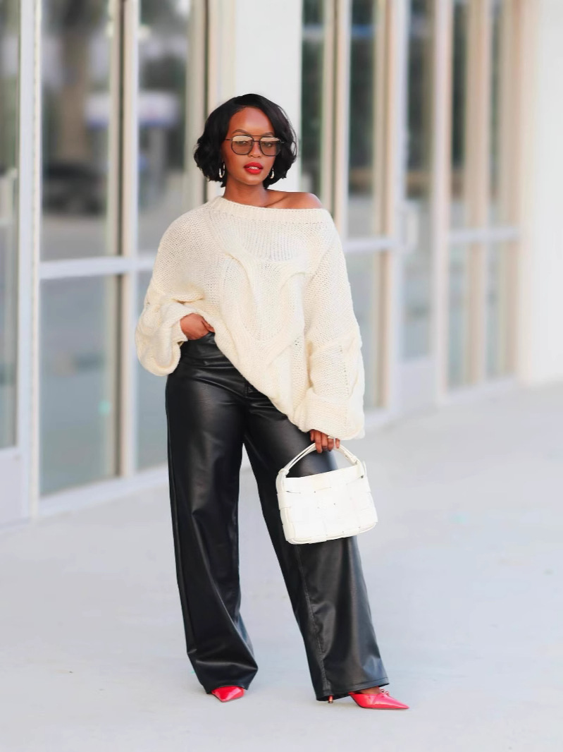 Pull oversize en maille torsadée pour femme - Pull d'hiver confortable avec points texturés 3D, coupe ample, style bohème chic, idéal pour l'automne et l'hiver_voghion.com