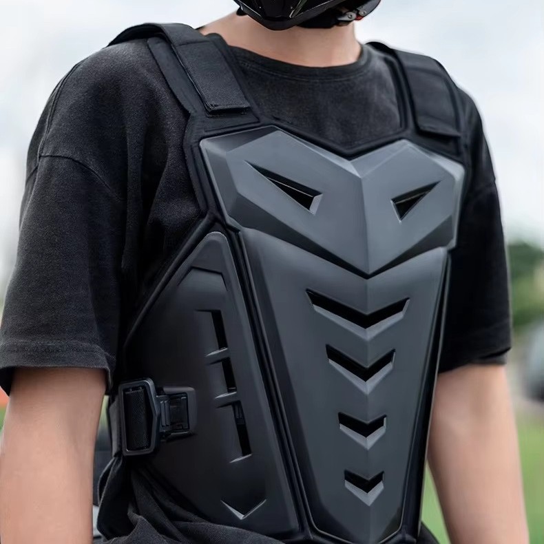 Mhpk Cycling Anti-Fall Protective Vest for Men and Women, Road Bike Extreme Challenge Elastic Autumn Cycling Clothing
