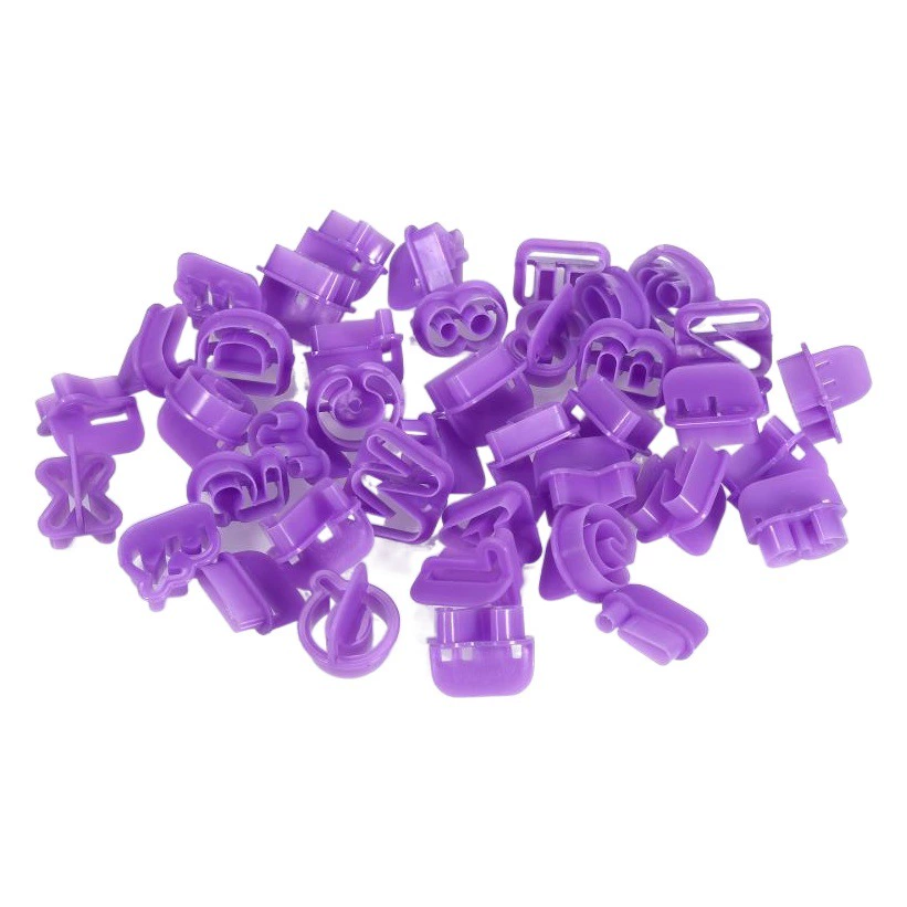 40 шт. Алфавитный номер Пластиковая форма для печенья символ Помадка Украшение торта Форма для печати DIY Инструменты для выпечки