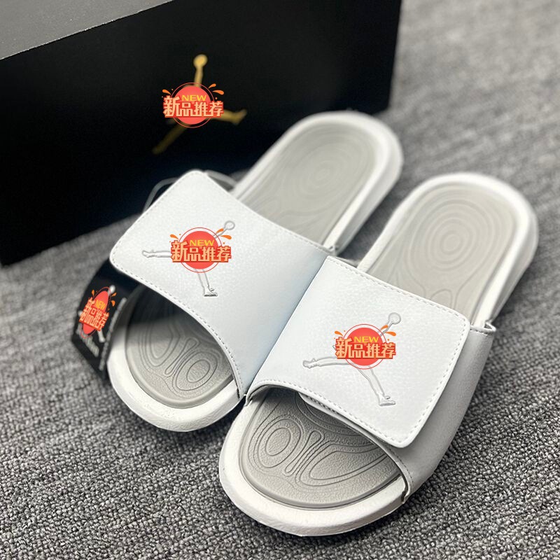 Putian 2026Aj4 Men's Slippers with Velcro, Non-Slip, Massage, Thick-Soled, Outdoor Trendy Slide Sandals, Beach Slippers