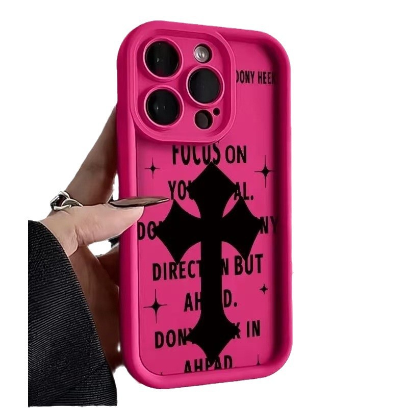 Funda para teléfono móvil iphone16promax de estilo europeo y americano nuevo Apple 15 anti-caída 14pro personalidad 13/12